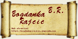Bogdanka Rajčić vizit kartica